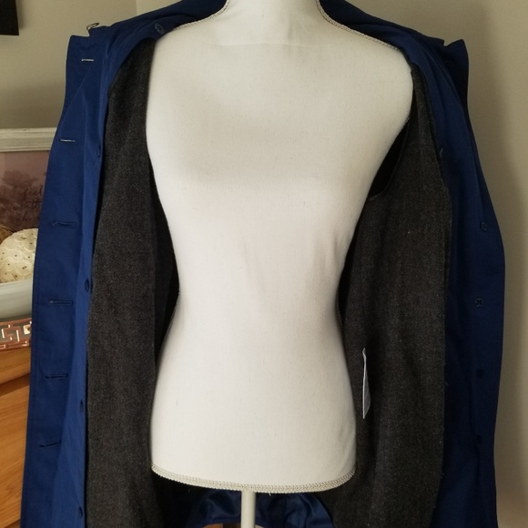 Michael Kors electric blue trench coat - Picture 5 of 8